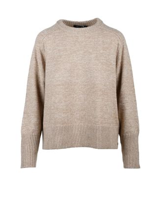 Pennyblack Relaxed Fit Crewneck Sweater with Soft Heathered Texture