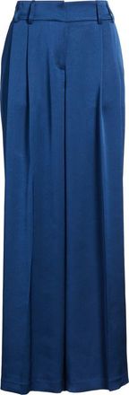 Tahari by ASL Pleated Wide Leg Satin Pants in Deep River at Nordstrom, Size 16