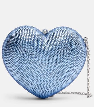 Judith Leiber LAmour Petit Coeur embellished clutch