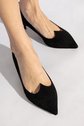 Roger Vivier Suede High Heels I Love Vivier, Womens, Black