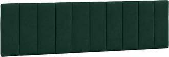 vidaXL Cabecero De Cama Acolchado Terciopelo Verde Oscuro 180 Cm Vidaxl