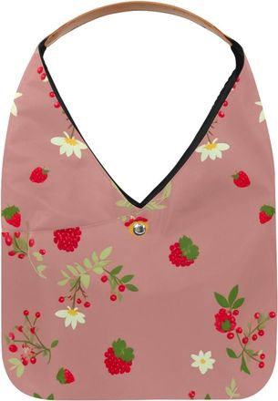 Generic Aesthetic Flower Reusable Lightweight Grocery Bags - Foldable Into Compact Pouch, Washable & Sturdy, Multipurpose for Shopping and Travel