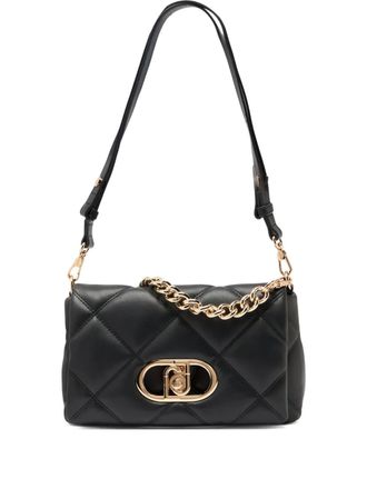 Liu Jo LaPuffy quilted logo shoulder bag - Black