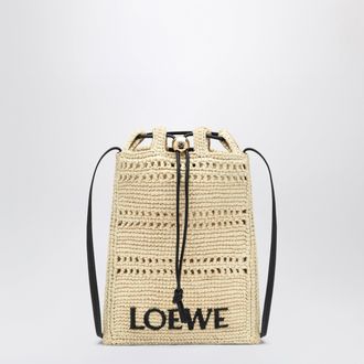 Loewe Raffia drawstring pouch