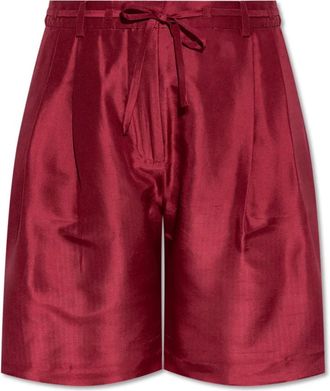 Munthe Korte Broeken, Dames, Rood, S, Zijden shorts Peppi