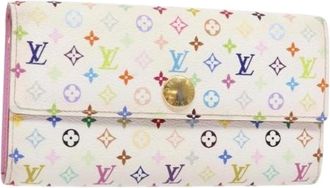 Louis Vuitton Pre-owned Wallets, female, White, Size: ONE SIZE Pre-owned Vintage Canvas Wallet