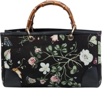 Gucci Pre-owned Canvas gucci-bags - Dames - Vintage Handtas - Zwart - ONE Size - Vintage