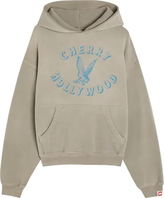 Cherry Los Angeles Motors Hooded Cotton Sweatshirt - Grey - XL