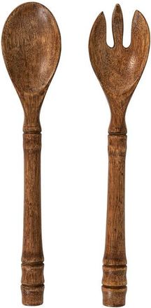 Juliska Bilbao Wood Set of 2 Salad Servers in Brown at Nordstrom