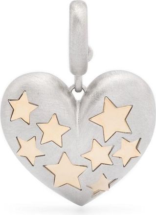 Lauren Rubinski 14K yellow and white gold Paulette pendant - women - 14kt Yellow Gold/14kt White Gold - One Size