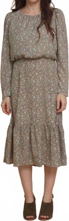 Calista Rebecca Midi Dress In Olive