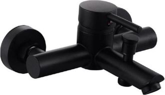 Trade Shop Trade Shop Traesio - Cleafe - Rubinetto Bagno Ultra Moderno Nero Opaco Miscelatore Orientabile Per Vasca 87395