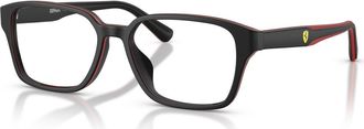 Ferrari 54mm Rectangle optical glasses in Black/Red at Nordstrom