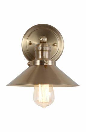 Jonathan Y Designs July Metal Shade Sconce in Brass Gold at Nordstrom