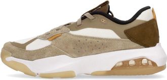 Nike Jordan Lage Sneaker Khaki/Wit/Licht Olijf Reflecterend - Heren - Fitnessschoenen - Veelkleurig - 40 EU - Leer - Fitness