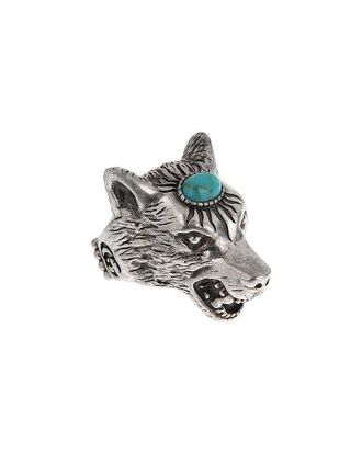 Gucci Silver Wolf Ring