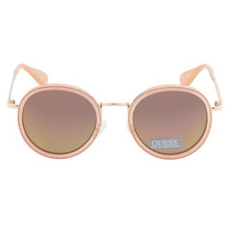 Guess Green Round Ladies Sunglasses GF0303 74U 49