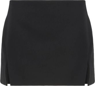 Givenchy Rokken, Dames, Zwart, S, Wol, Sliced Mini Skirt