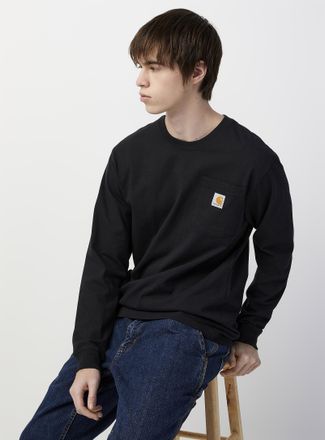 Carhartt Work in Progress Mens Logo pocket long-sleeve T-shirt