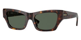 Burberry Dark Green Cat Eye Ladies Sunglasses BE4441U 300271 52