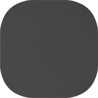 vidaXL Tapete Para Piscina 36 Uds. &Oslash; 350 Cm Redondo Espuma Eva Negro Vidaxl