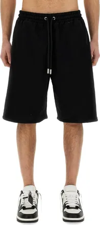 Off-white Black Solid Shorts