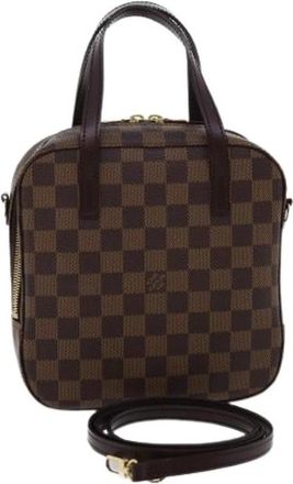 Louis Vuitton Pre-owned Vintage Canvas Handtas - Dames - Vintage Handtas - Bruin - ONE Size - Vintage