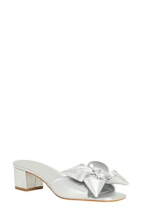 Shushop Flora Slide Sandal in Silver at Nordstrom, Size 8.5