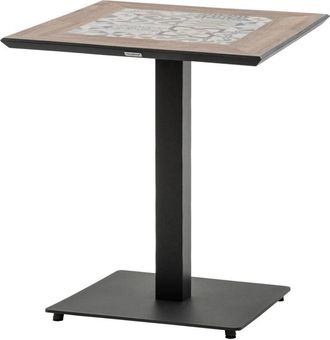 Hesperide Hesperide - Mesa De Jard&iacute;n Bistro De 2 Plazas Lambada De Cer&aacute;mica Y Grafito En Acero Y Cer&aacute;mica - Hesp&eacute;ride