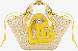 Dolce & Gabbana Flecht-Shopper mit Majolika-Details Kendra Small