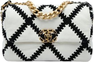 Chanel Pre-owned 19 Flap Bag - - Pre-owned - Donna - Bianco - ONE SIZE
