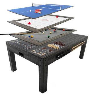 MonsterShop 7-In-1 Games Table - Grey