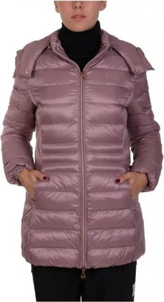 Emporio Armani 6Dtk 01 Gewatteerde Jas - Dames - Winterjassen - Paars - XL - Leer - Jassen