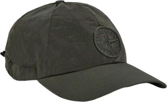 Stone Island 9100011 Nylon Metal ECONYL Baseball Cap Musk Green L1S159100011S0076V0059