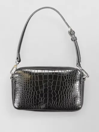 Calvin Klein crocodile-embossed clutch bag