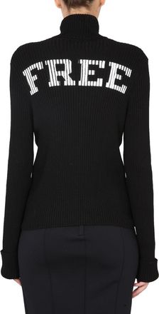 Balenciaga Turtleneck Knit Sweater - Black
