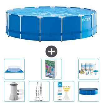 Intex Piscina Con Estructura Redonda - 457x122 Cm - 8-piezas S599