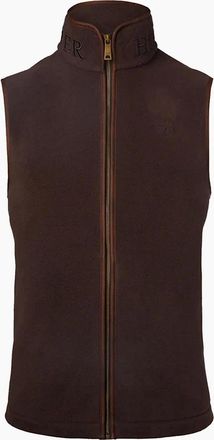 Holland Cooper Mens HOLLAND COOPER COUNTRY FLEECE GILET CHOCOLATE - Brown - Size: 44