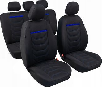 OEM Fundas Para Asientos De Coche Comfort Plus Para Peugeot 307 308 406 407, Juego Azul