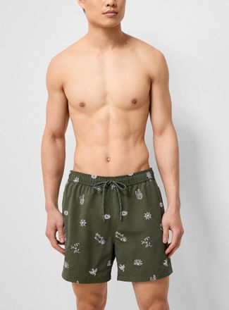 Simons Mens Vacation embroidery swim short 5
