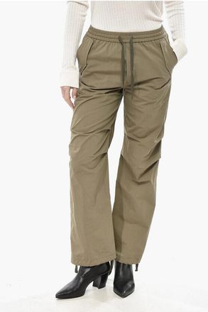 Vis &agrave; Vis Cotton-Blend Joggers With Ankle Drawstring size S