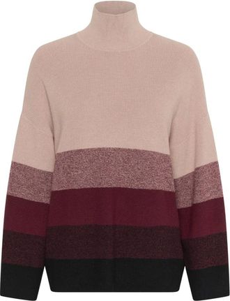 Inwear Gittel IW Pullover - Dames - Coltruien - Veelkleurig - L - Katoen - Truien & Vesten