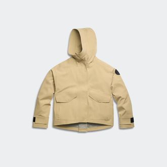 Canada Goose Tofino Rain Jacket Black Disc (Women, Timber Sand, XL)