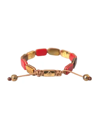 Nialaya CZ Tiger Eye 925 Men Mens Bracelet
