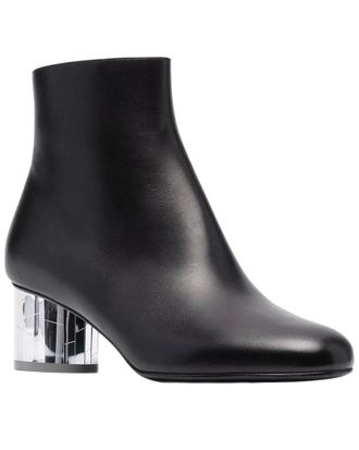 Ferragamo Block-Heel Leather Ankle Boot