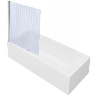 Vitra Ba&ntilde;era Rectangular Vitra Neon De 170x75cm + Mampara De Ba&ntilde;o Cromada Aurys Raywall Con Perfil Izquierdo + Desag&uuml;e Cromado