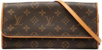 Louis Vuitton Pre-owned Pochette Twin GM - Dames - Vintage Schoudertas - Bruin - ONE Size - Vintage