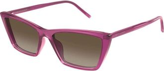 Saint Laurent Ladies Black Square Sunglasses SL737MICATHIN 006