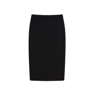 Max Mara Dames, Rokken, Zwart, Maat: M Leer