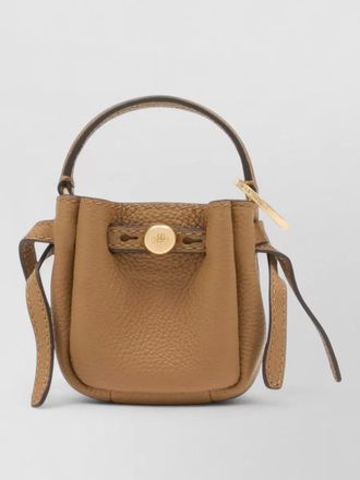 Tory Burch romy mini bucket leather key purse